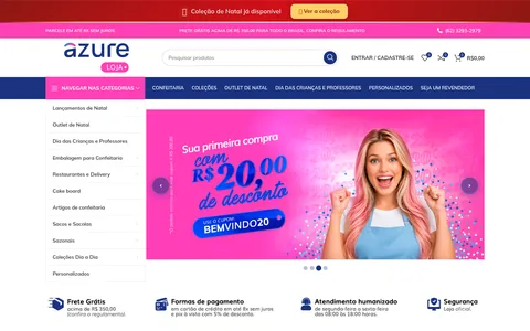 Site de Azure Embalagens