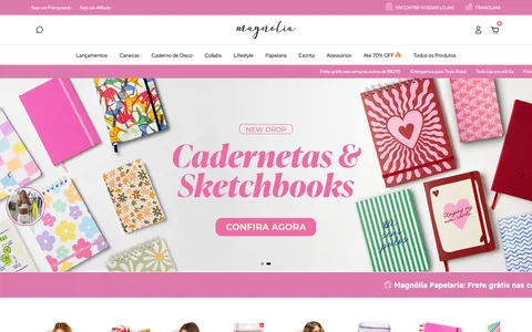 Site de Magnólia Papelaria